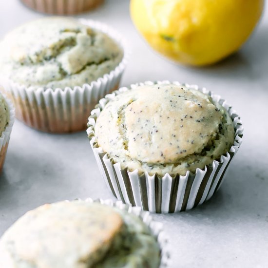 Vegan Lemon Poppyseed Muffins