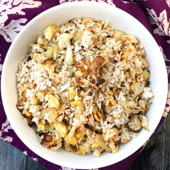 Lebanese Roasted Cauliflower & Rice