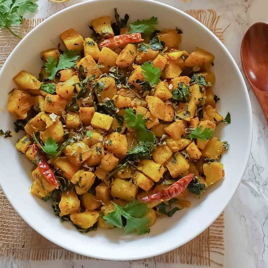 Aloo Palak – Spinach Potato Curry