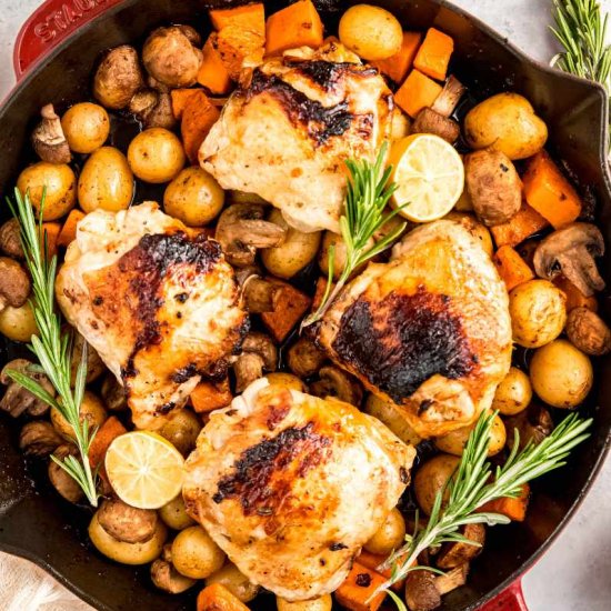 Citrus Rosemary Chicken and Veggies