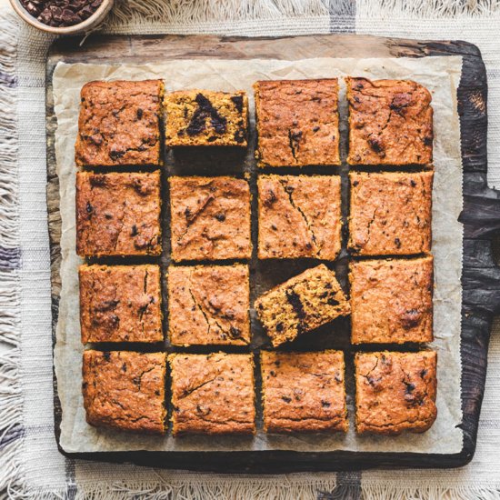 Sweet Potato Chocolate Blondies