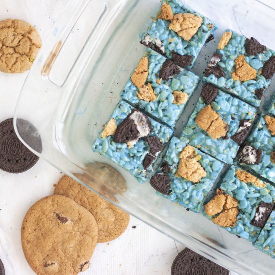 Cookie Monster Rice Krispies