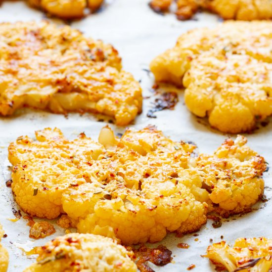 Roasted cauliflower steaks