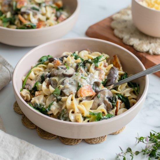 Halloumi Stroganoff