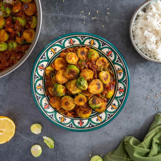 Spiced Brussels Sprouts Curry