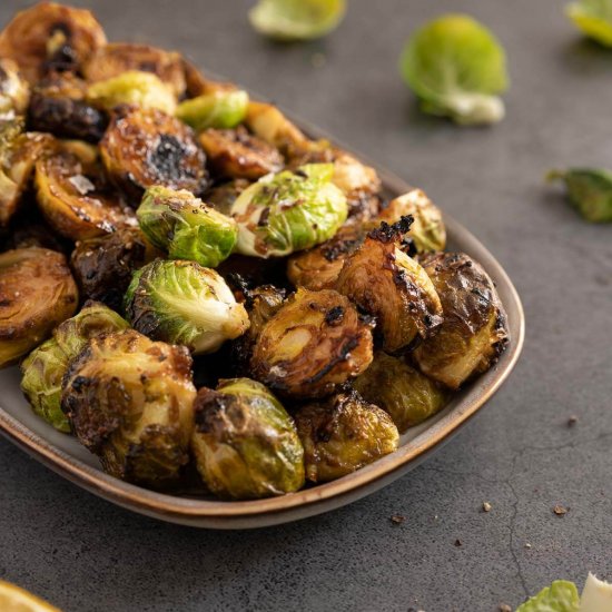 Lemon Marinated Brussels Sprouts