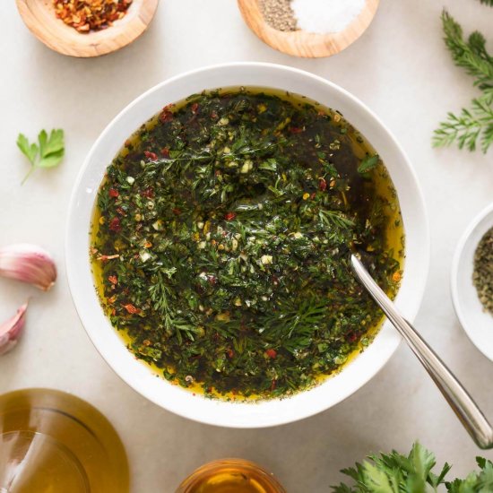 Carrot Top Chimichurri Sauce Recipe