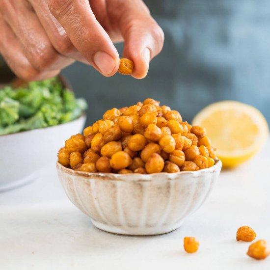 Oven-Roasted Crispy Fried Chickpeas