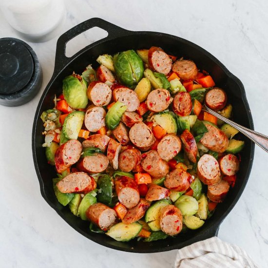 Sausage with Brussels Sprouts Skill