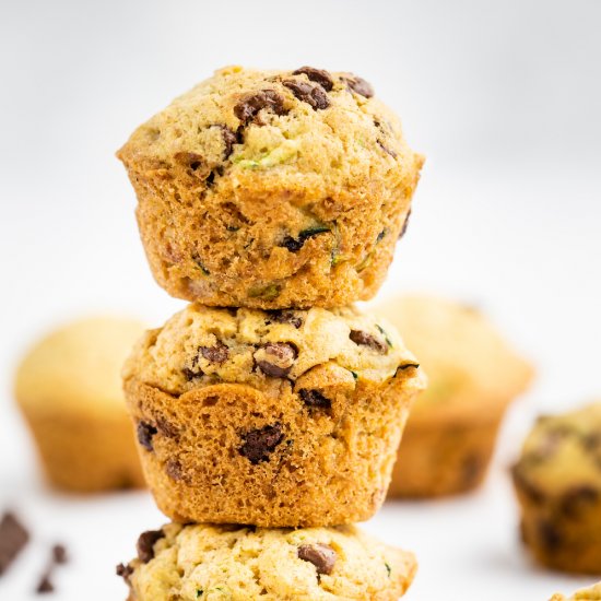 Mini Zucchini Chocolate Chip Muffin