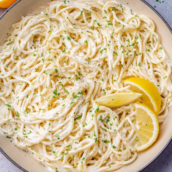 VEGAN CREAMY LEMON PASTA