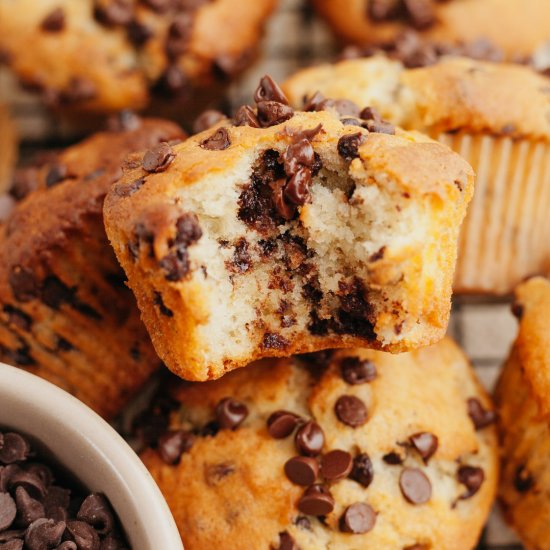 Bakery Style Chocolate Chip Muffins