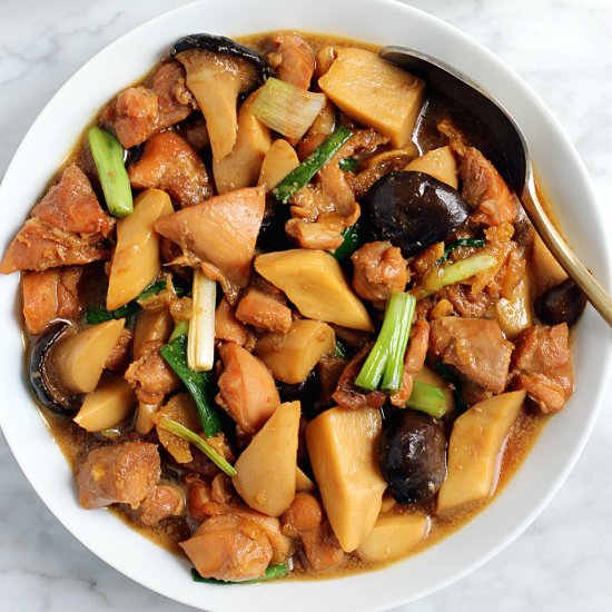 Caramel Chicken and Mushrooms