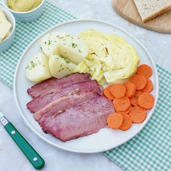 Corned Beef Cabbage Dinner