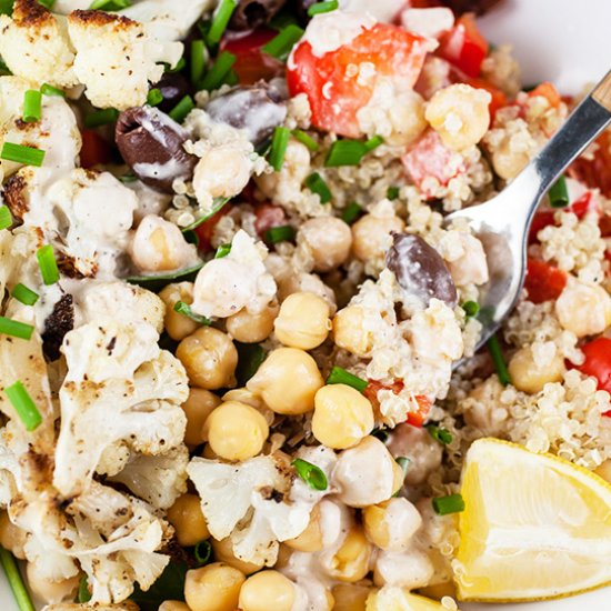 Mediterranean Chickpea Quinoa Bowl