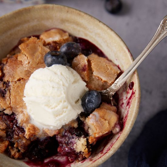 Blueberry Self-Saucing Pudding