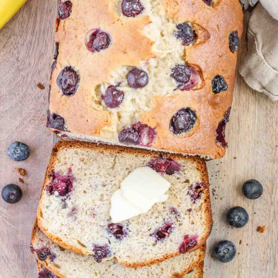 Blueberry Banana Bread