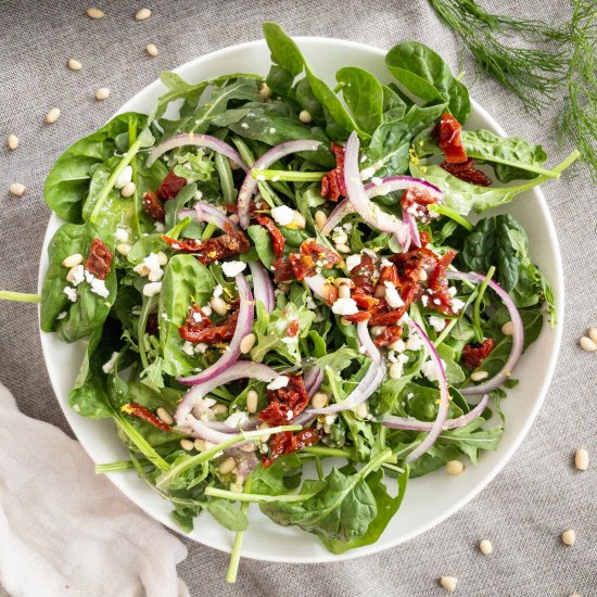 Spinach Arugula Salad with…