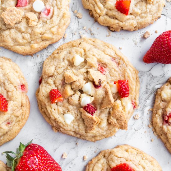 Strawberry Cheesecake Cookies