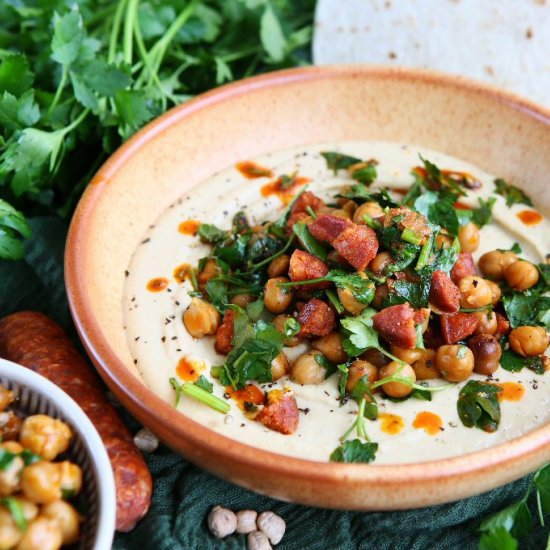 Chorizo Hummus Bowl