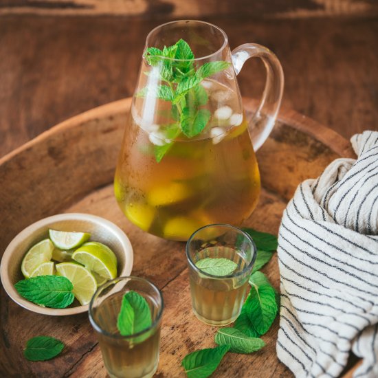 Mint and Lime Iced Tea Recipe