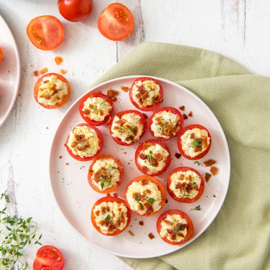 Egg Salad Stuffed Tomatoes