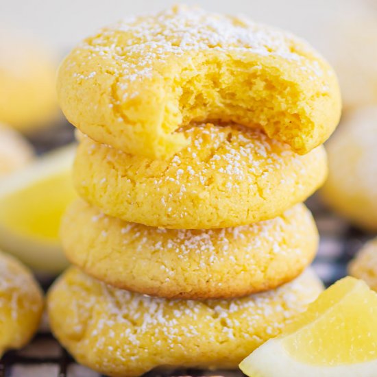 Lemon Cake Mix Cookies