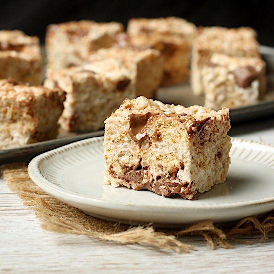 S’Mores Rice Krispie Squares