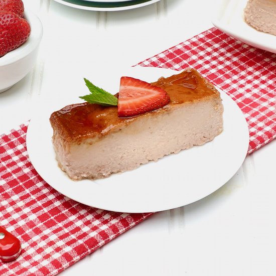 Strawberry Flan