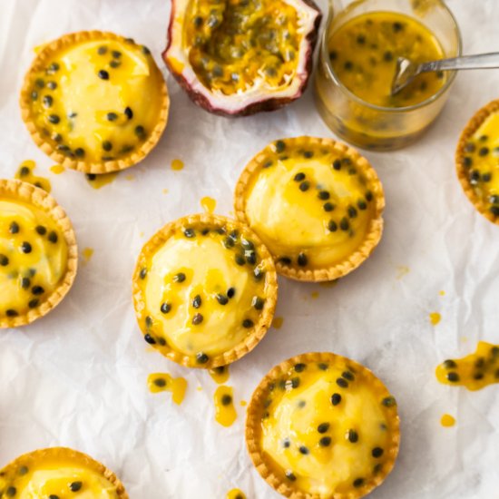 Passionfruit tartlets