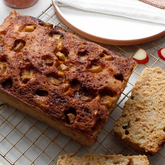 Healthy Rhubarb Quick Bread