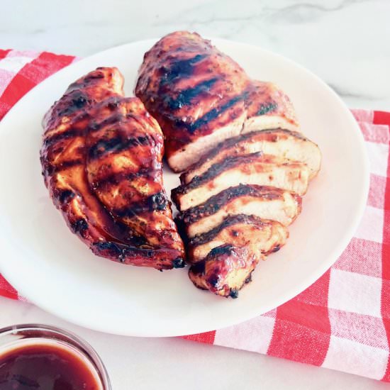 Grilled BBQ Chicken Breasts