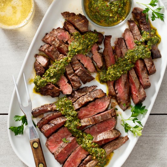 Skirt Steak with Chimichurri