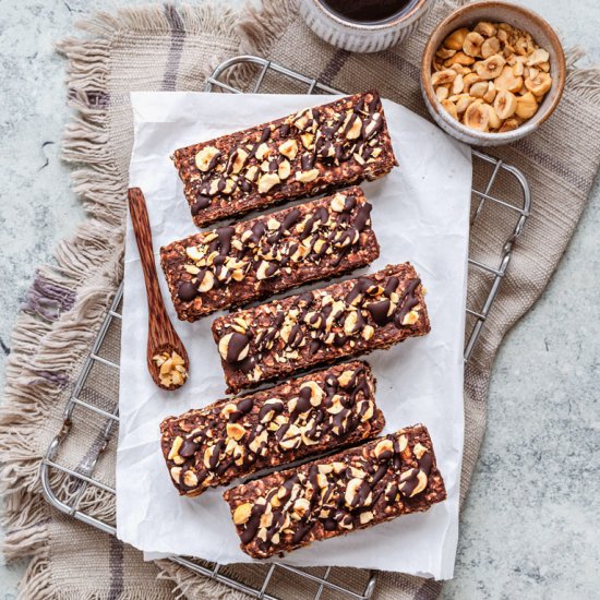 Chocolate Hazelnut Energy Bars