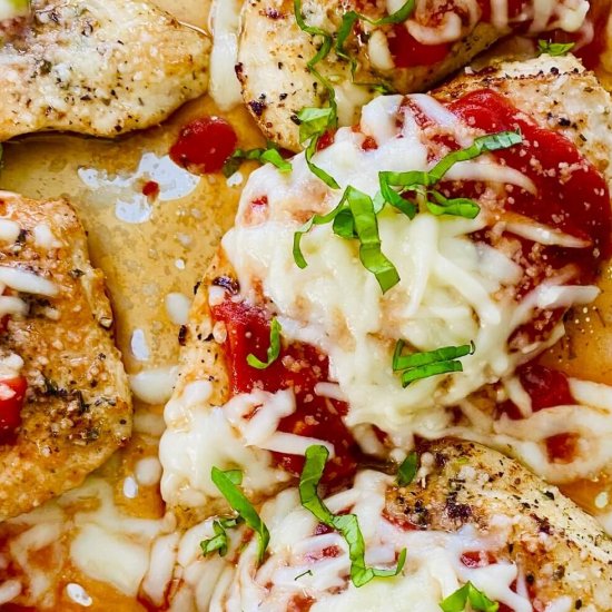 20 Minute Low Carb Chicken Parmesan