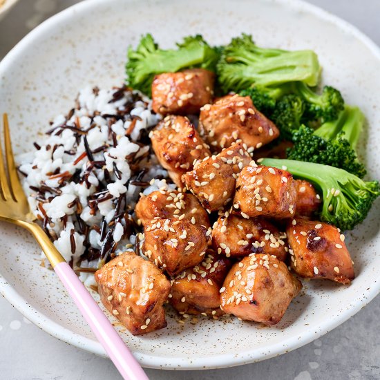 Air Fryer Salmon Bites