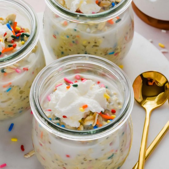 Birthday Bake Overnight Oats