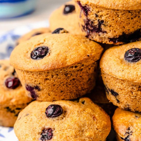 Healthy Blueberry Muffins