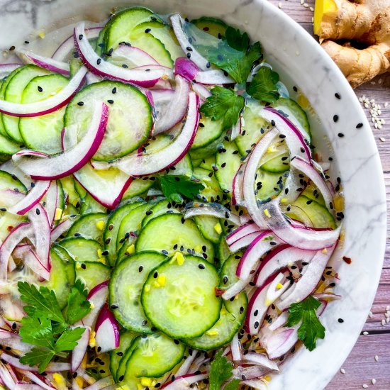 Easy Asian Cucumber Salad