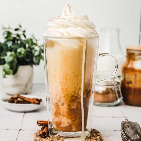 Iced pumpkin spice latte