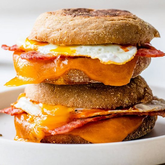 English Muffin Breakfast Sandwich