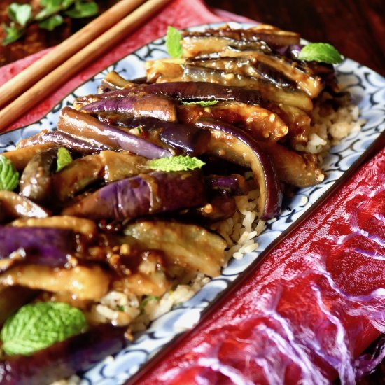 Miso Glazed Eggplant