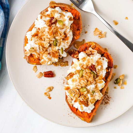 Cottage Cheese Sweet Potatoes