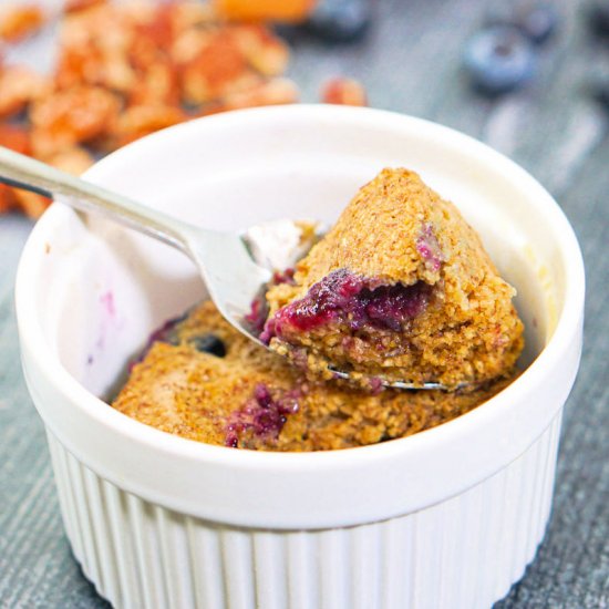 Microwave Blueberry Bake Oatmeal