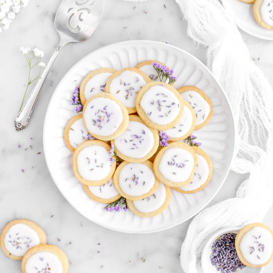 Lavender Shortbread Cookies