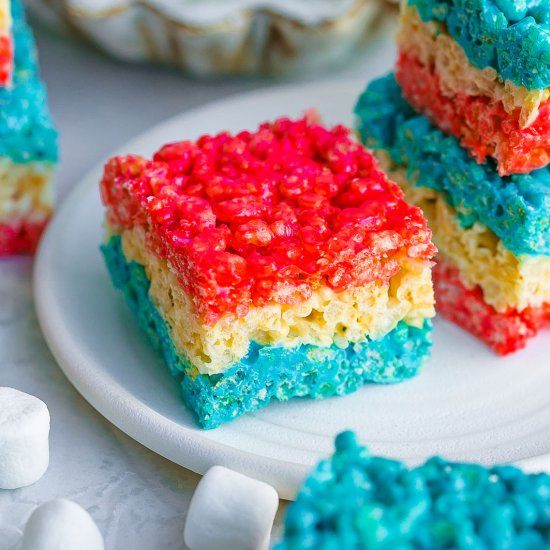 Patriotic Rice Krispie Treats