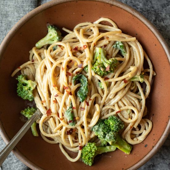 Quick Tahini Noodles