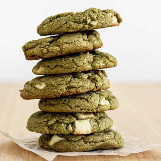 Matcha White Chocolate Cookies