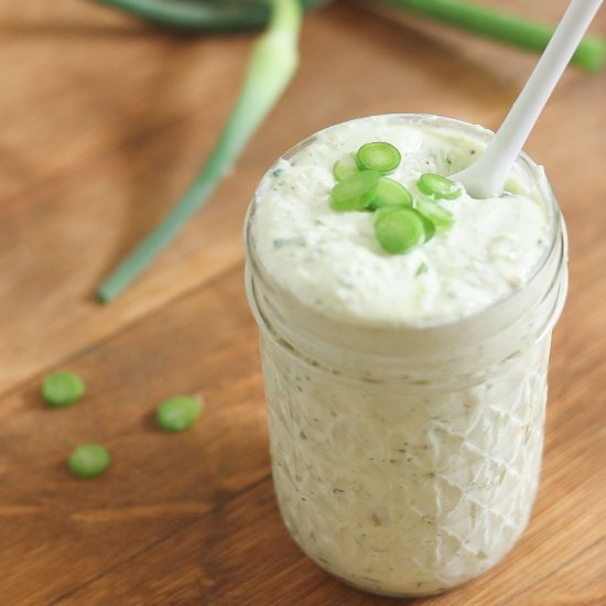 Creamy Garlic Scape Pesto