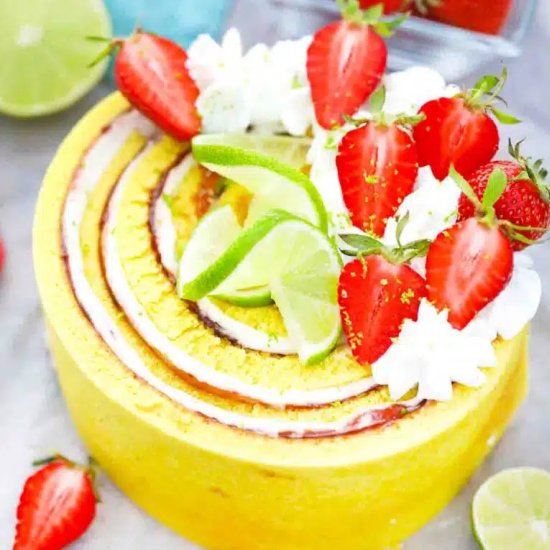 Strawberry Lime Cake